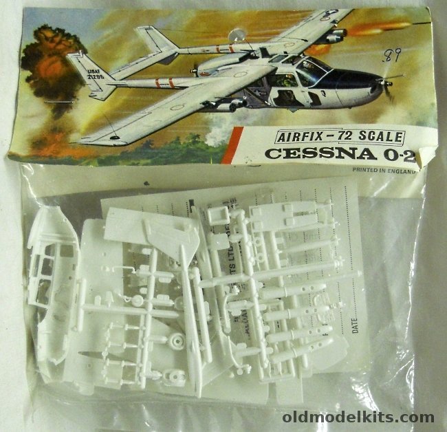 Airfix 1/72 Cessna O-2A Skymaster - Bagged T3 Logo, 133 plastic model kit